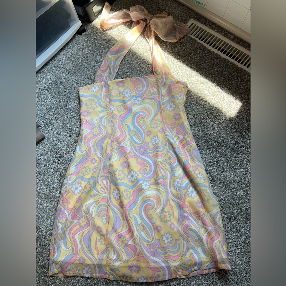 Princess Polly Multicolor Swirl Mini Dress